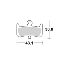 Motomaster Brake pad bicycle Organic: Hayes Dominion A4