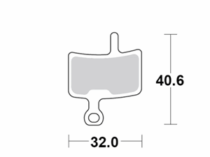 Motomaster Brake pad bicycle Organic: Diatech Anchor