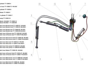 Bronco Hydrauliletku Kääntö Takimmainen 77-13000 ->08.2022