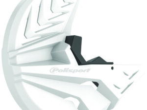 Polisport Disk w/bottom fork prot YZ125/250 YZ250/450F(08-18) white/black (8)