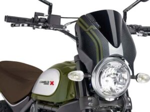 Puig Windshield New Generation Scrambler 15-17 Carb/Bla