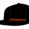 SPI Holeshot Flex Fit Hat Flat Bill (Black/Orange) S/M