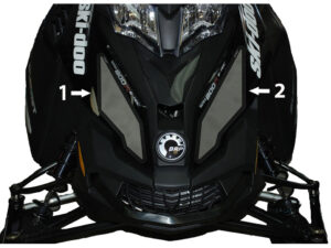 Frogzskin Ski-Doo XS/XM Hood Vent Kit 2013-18 (2pc)