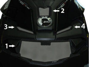 Frogzskin Ski-Doo XM/XS Nose Vent Kit 2013-18 (4pc)