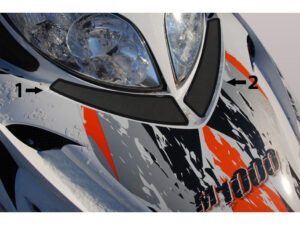 Frogzskin Arctic Cat Headlight Vent Cover (2 pc) - 05-11 M-Series, 06-11 CF