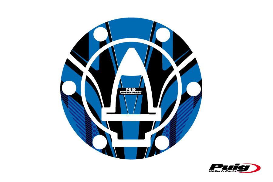 Puig Fuel Cap Cover Mod. Radical Ducati C/Blue