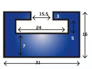 Kimpex Liukukisko Yamaha 28cm