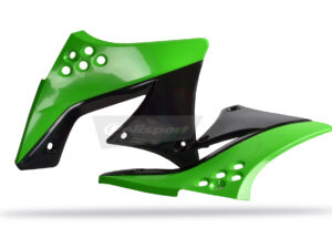 Polisport radiator scoops Kawasaki KX250F(09-12) OEM color green 05/black (6)