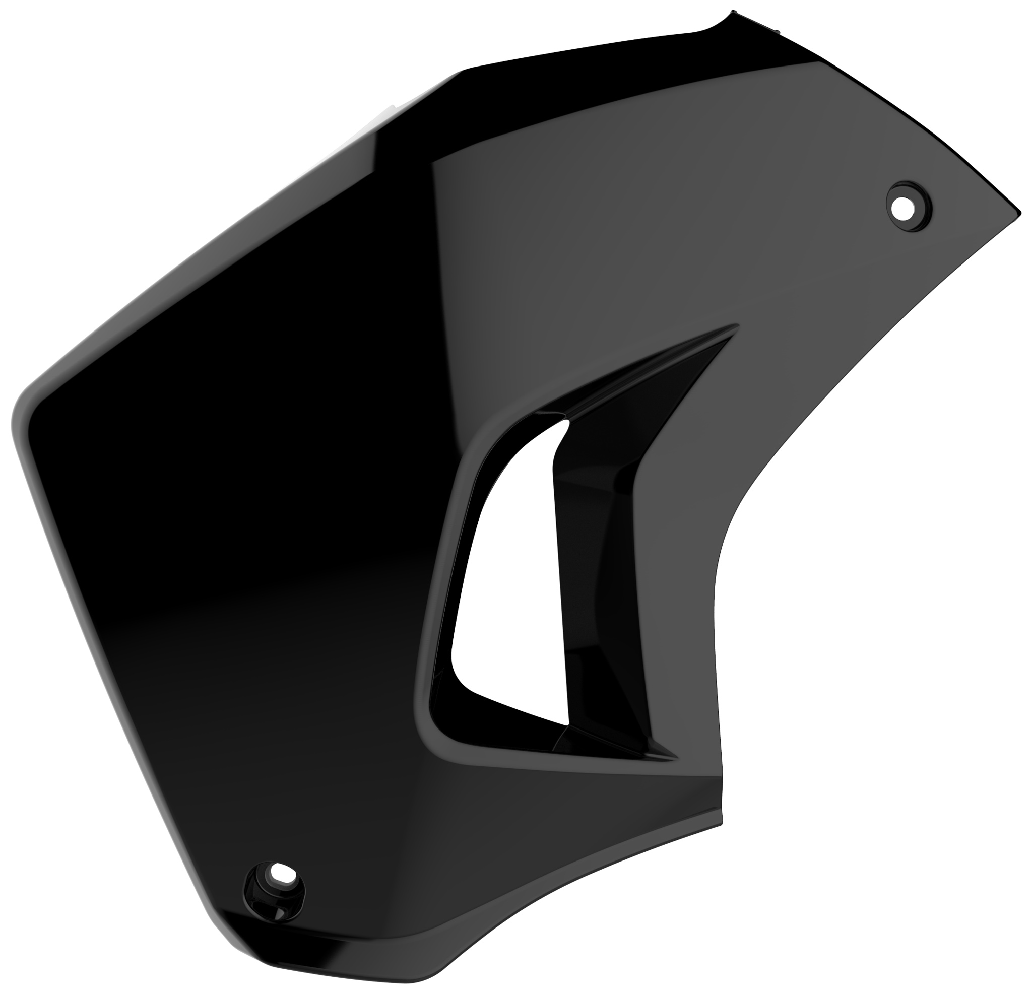Polisport radiator scoops KLR650 (08-->) left Black (4)