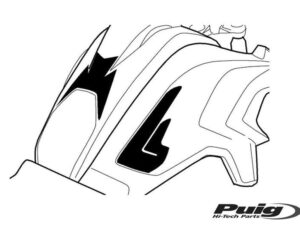 Puig Tank Pad + Side Part Bmw R1200Gs 13-16'C/Carbon