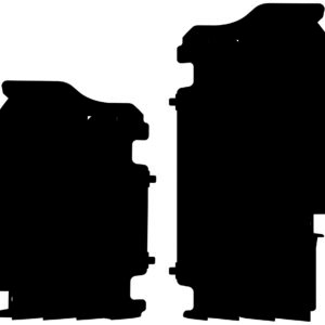 Polisport jäähdyttäjän ritiläpari KX450F 16-18 Musta (28)