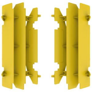 Polisport radiator louvers Suzuki RM125(01-08) RM250(96-06) Yellow rm01 (10)