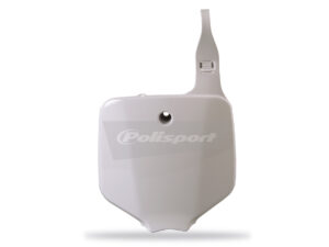 Polisport number plate KX65(00-->)KLX110(02-09)KLX(03-06) white (8)