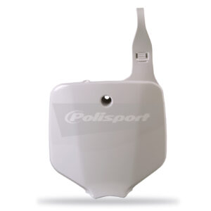 Polisport number plate KX65(00-->)KLX110(02-09)KLX(03-06) white (8)