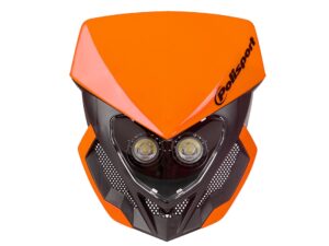 Polisport headlight Lookos Evo battery version Orange/Black (4)
