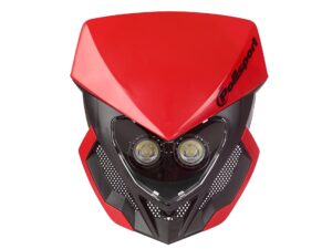 Polisport headlight Lookos Evo battery version Red/black (4)