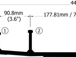 Sno-X Ripper Four Ohjausrauta pari 4" Kovametalli