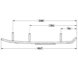 Sno-X Ohjausrauta Sport 75° Ski-Doo