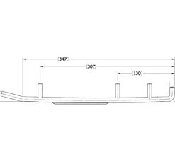 Sno-X Ripper Four Ohjausrauta pari 4" Kovametalli