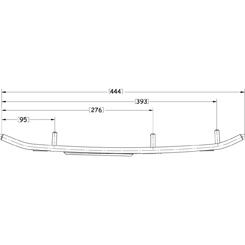 Sno-X Ripper Four Ohjausrauta pari 4" Kovametalli
