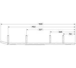 Sno-X Ripper Four Ohjausrauta pari 4" Kovametalli