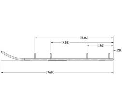 Sno-X Defender Ohjausrauta pari