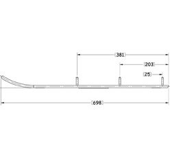 Sno-X Defender Ohjausrauta pari