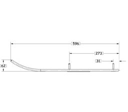 Sno-X Defender Ohjausrauta pari