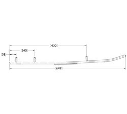 Sno-X Defender Ohjausrauta pari