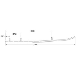 Sno-X Defender Ohjausrauta pari