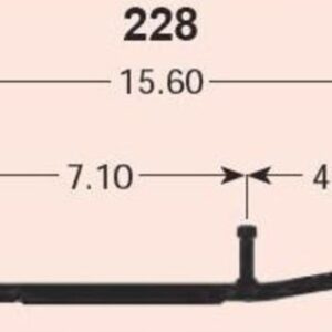 Sno-X Ripper Four Ohjausrauta pari 4" Kovametalli