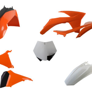 Polisport complete kit KTM SX (11) orange/white OEM color (1)