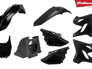 Polisport plastic kit YZ125/250 02-17 Musta (1)