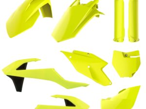 Polisport plastic kit SX125/150, SX-F250/350/450 16-18 Flo yellow (1)