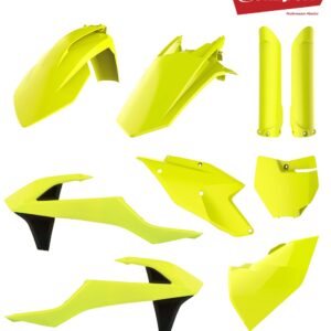 Polisport plastic kit SX125/150, SX-F250/350/450 16-18 Flo yellow (1)