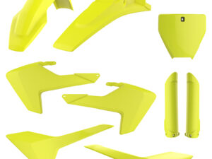 Polisport plastic kit TC125/250, FC250/350/450 16-18 Flo yellow (1)