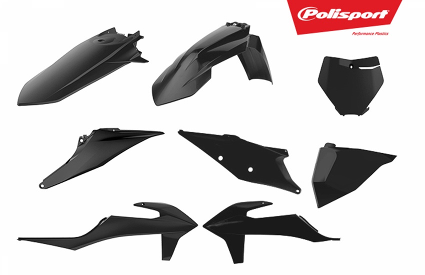 Polisport plastic kit SX/SXF 19- Musta (1)