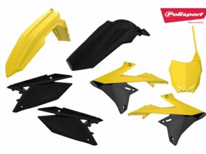Polisport kit Suzuki RMZ450(18->) RMZ250(19->) Yellow/Black (1)