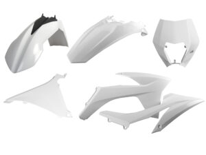 Polisport Complete Kit KTM EXC/EXC-F/XC-W/XCF-W (12-13) w/mask white ktm (1)