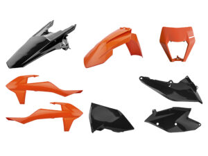 Polisport kit enduro w/ mask EXC/EXCF (17-19) Orange/black (1)