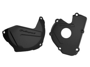 Polisport Kit Clutch+Ignition cover protector KX250F (17->) Black (28)
