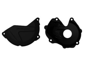 Polisport Kit Clutch+Ignition cover protector KX450F (16-18) Black (24)