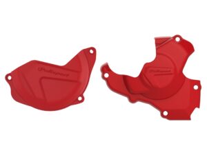 Polisport Kit Clutch+Ignition cover protector CRF450R (10-16) Red (24)