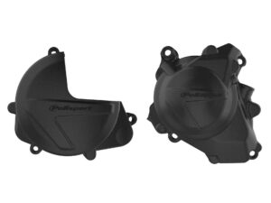 Polisport Kit Clutch+Ignition cover protector CRF450R (17->) Black (24)