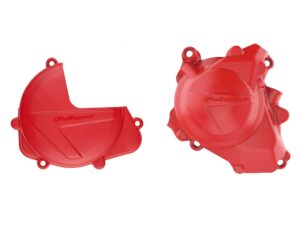 Polisport Kit Clutch+Ignition cover protector CRF450R (17->) Red (24)