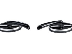 Mirror Outback CNC Black-Alu, per pair