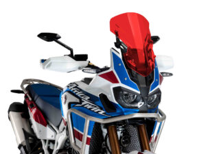 Puig Racing Screen + Kit Fix Africa Twin 16'-18' C/Red