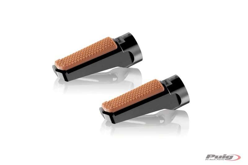 Puig Footpegs Vintage+Rubber Rig/Left C/Black