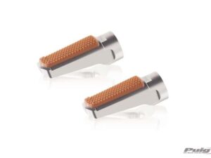 Puig Footpegs Vintage+Rubber Rig/Left C/Silver