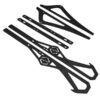 ITEK Liukujen vahvikkeet powdercoated black A/C M 2012-15 153"